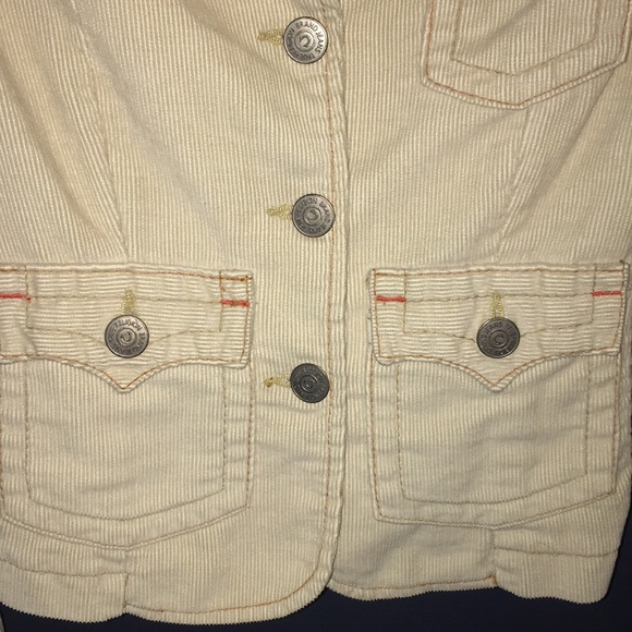 True Religion Cream corduroy jacket - Picture 4 of 7